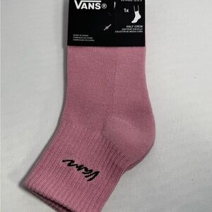 Vans Girls Half Crew Socks - Pink 2 pairs